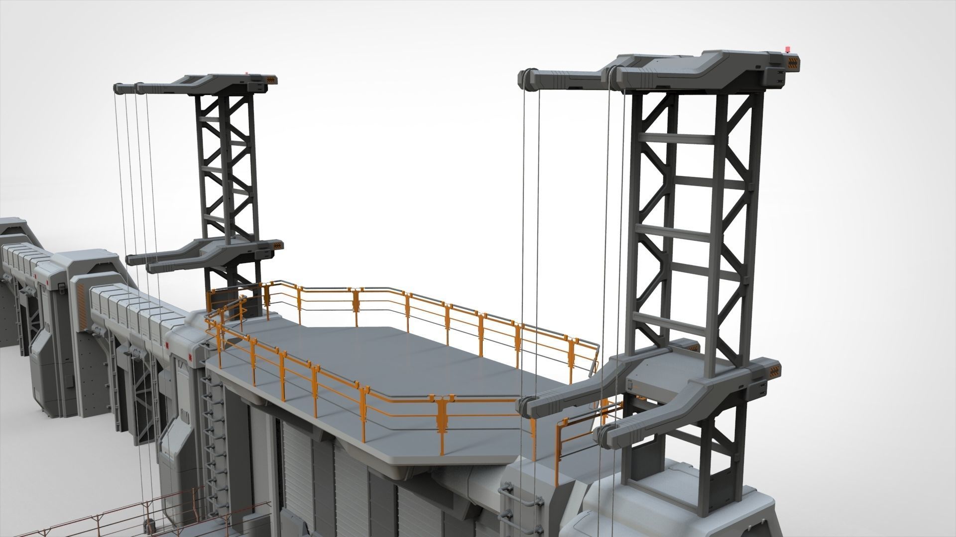 sci-fi Wall 3 3D model_20