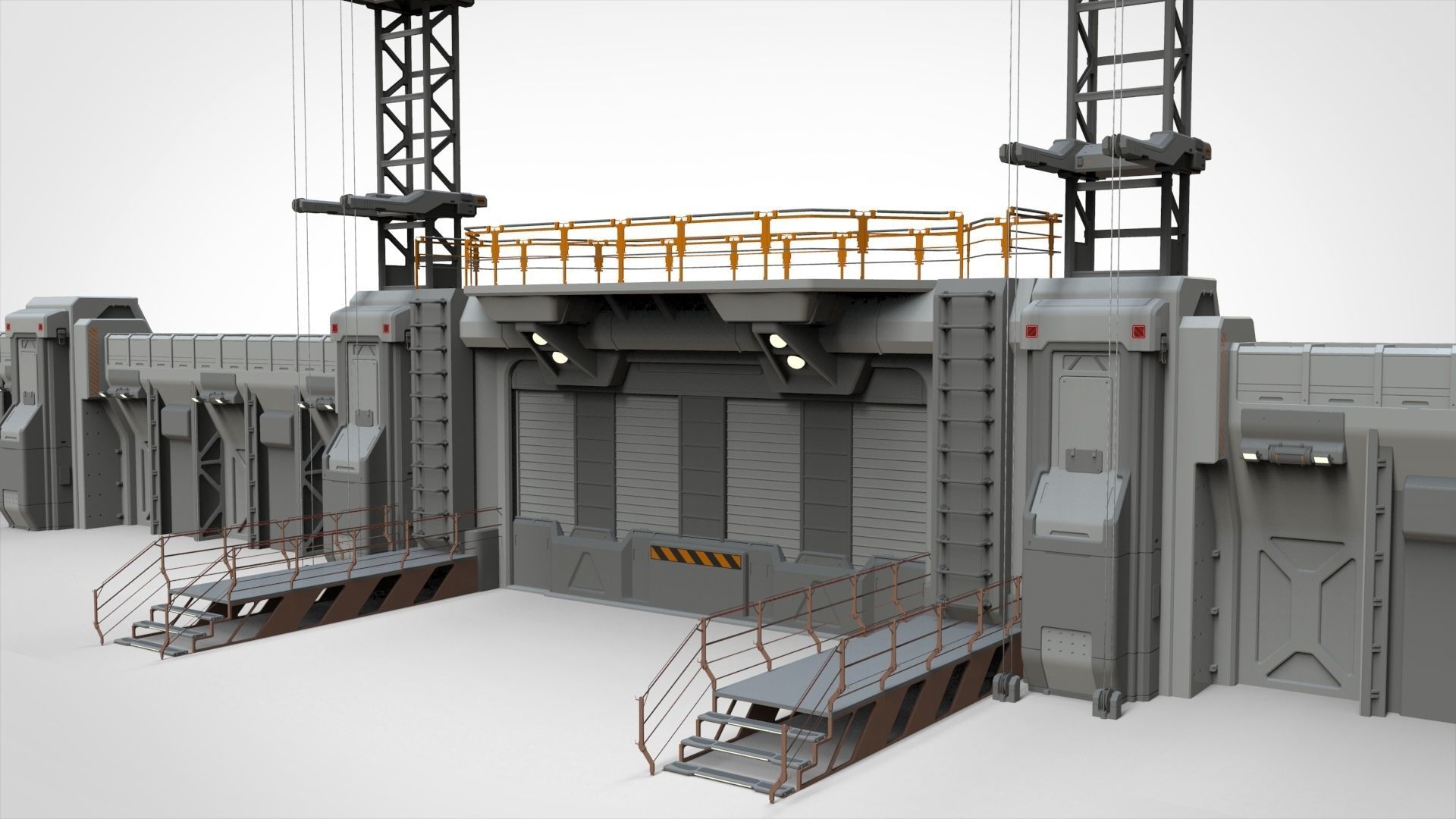 sci-fi Wall 3 3D model_18