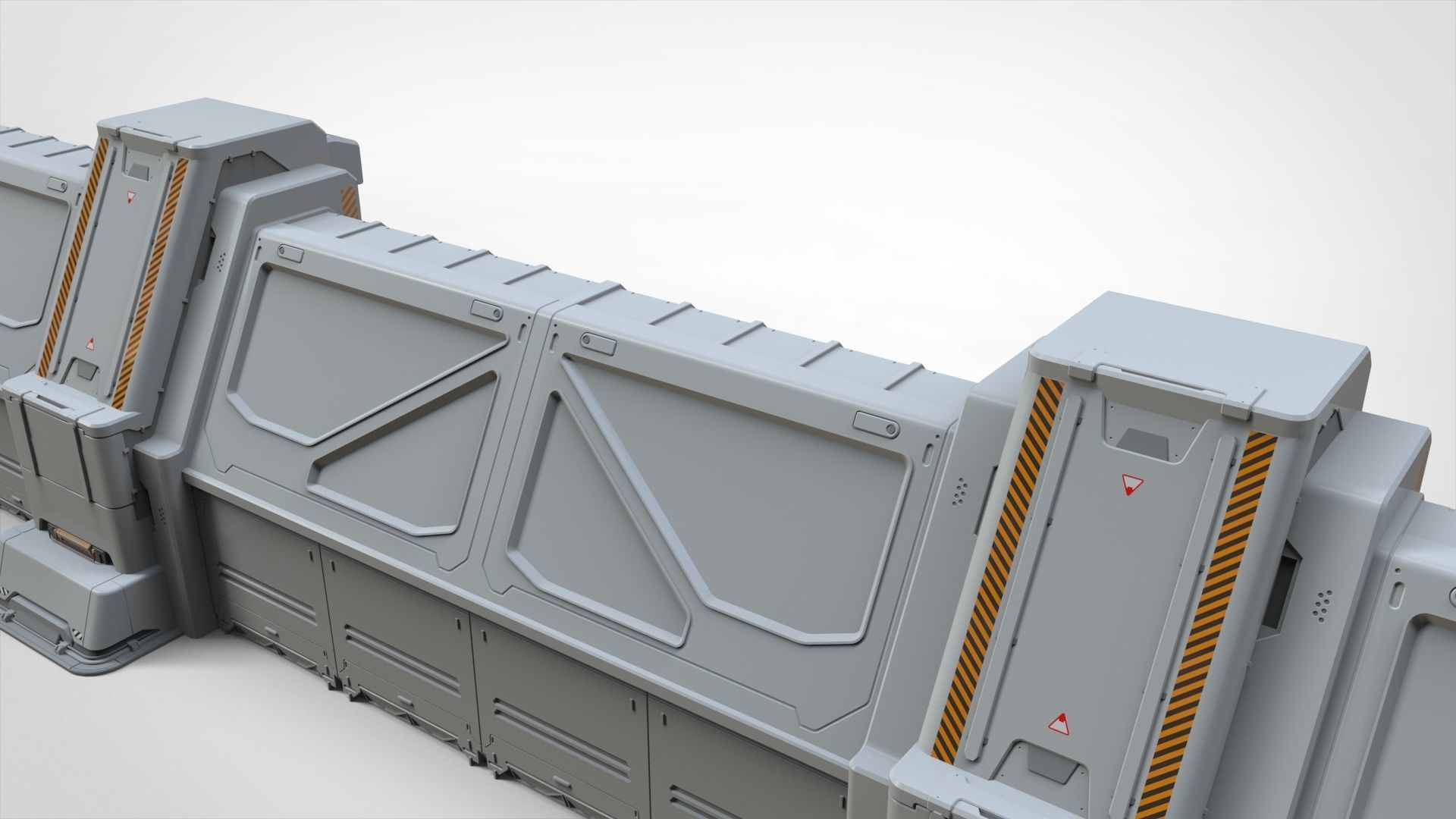 sci-fi Wall 3 3D model_13