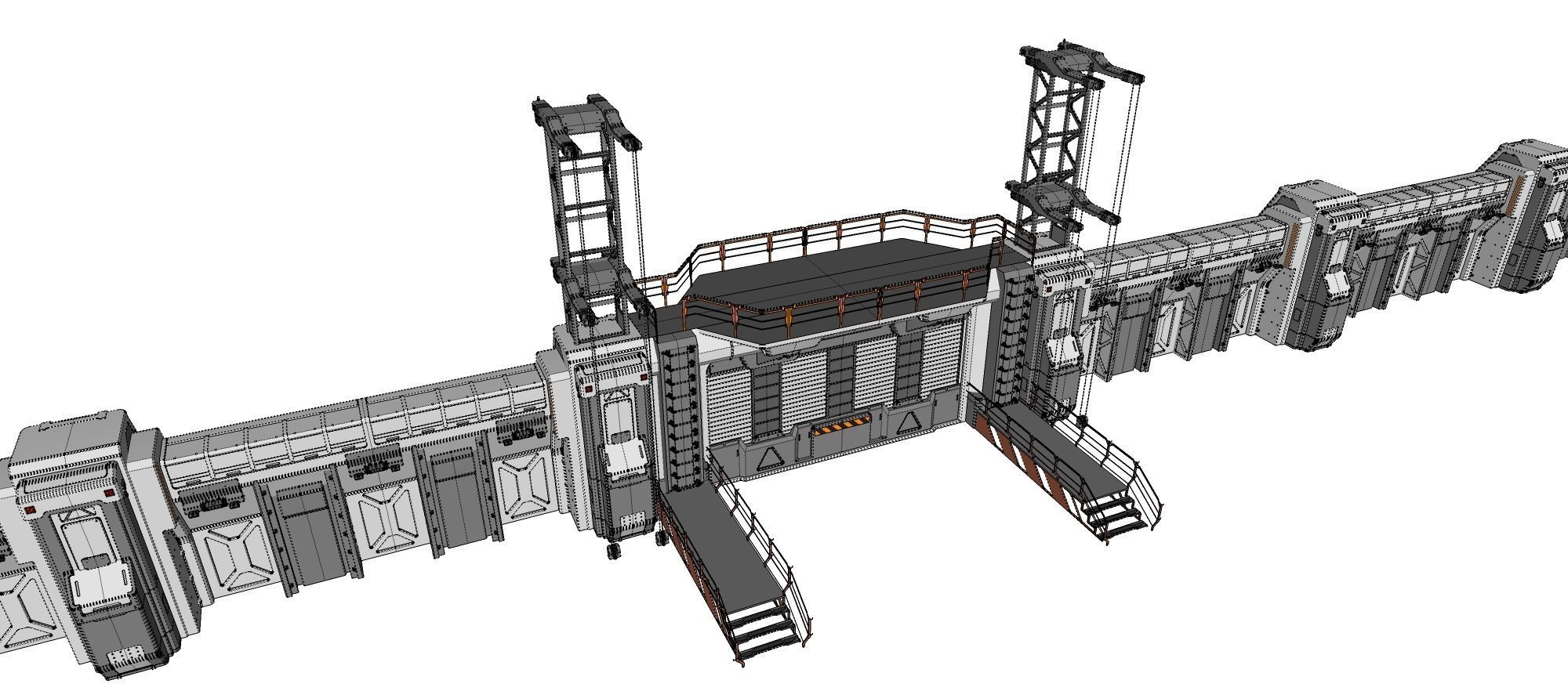 sci-fi Wall 3 3D model_31