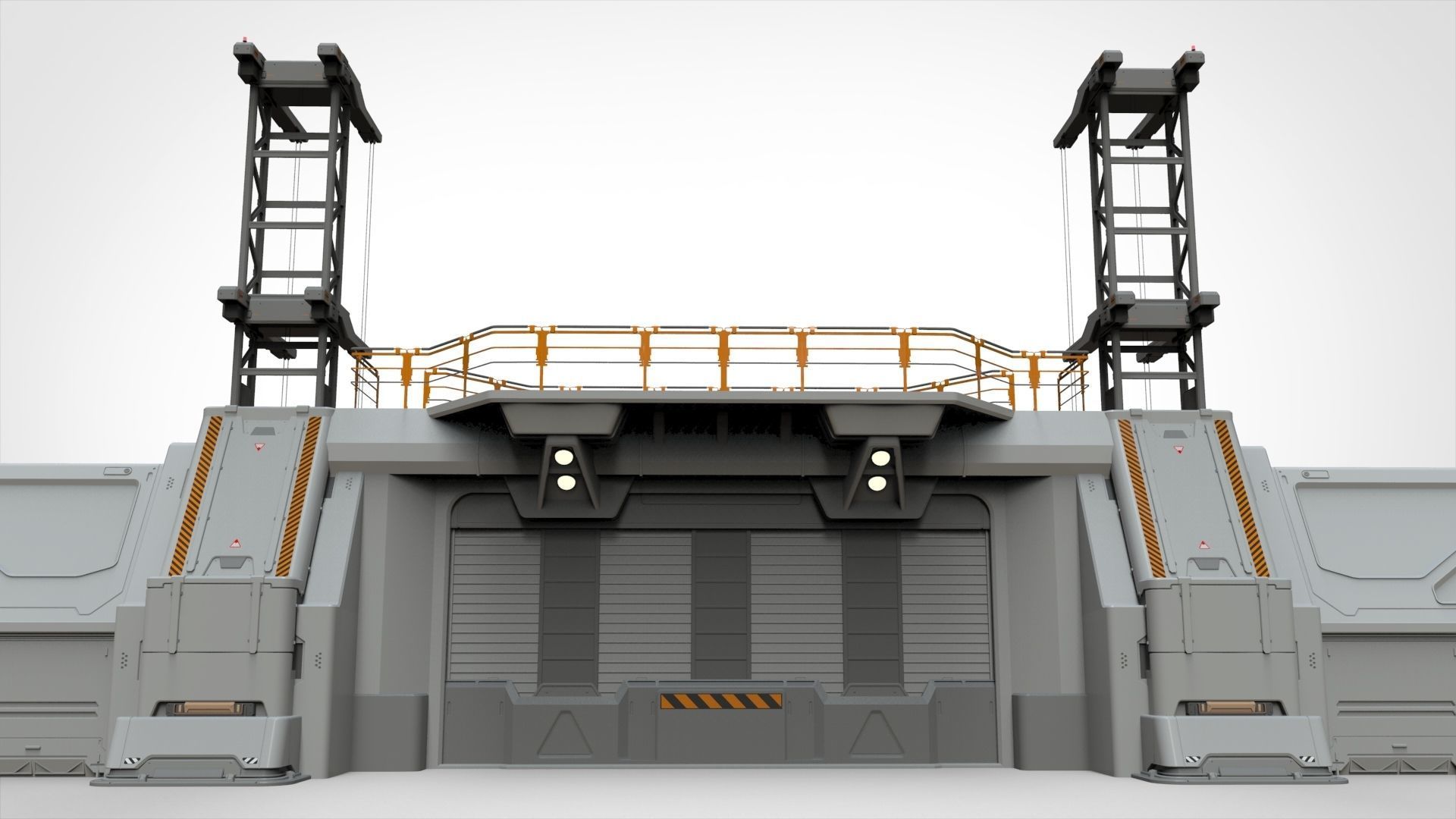 sci-fi Wall 3 3D model_24