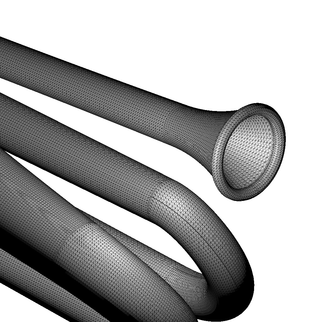 Musical Bugle Instrument Toy 3D print model_6