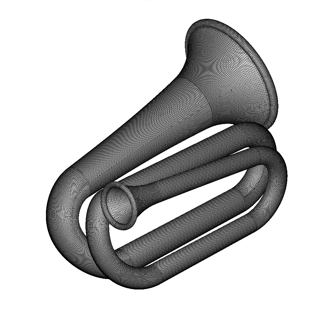 Musical Bugle Instrument Toy 3D print model_4