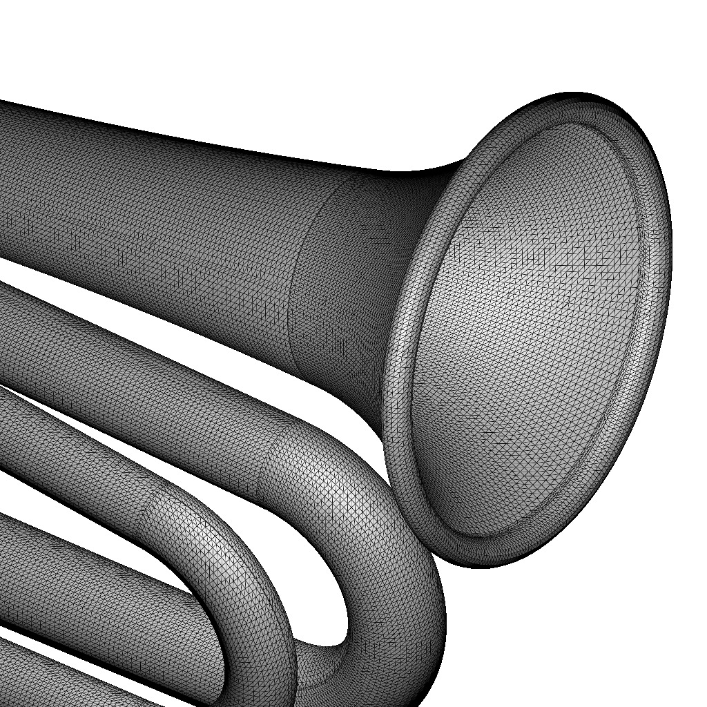 Musical Bugle Instrument Toy 3D print model_5