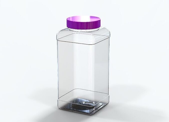Plastic Jar 1000gm 3D print model