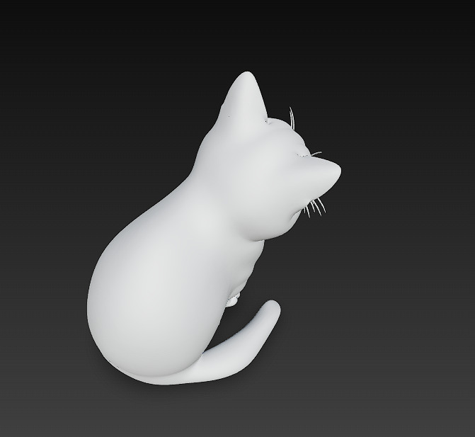 Cat Realistic 3D Model Basic - Low Poly Realistic Low-poly 3D model_12