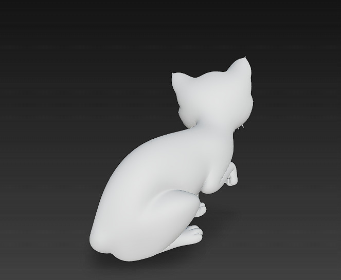 Cat Realistic 3D Model Basic - Low Poly Realistic Low-poly 3D model_10