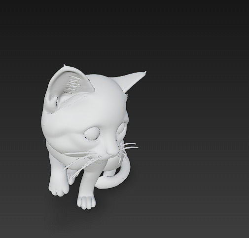 Cat Realistic 3D Model Basic - Low Poly Realistic Low-poly 3D model_12