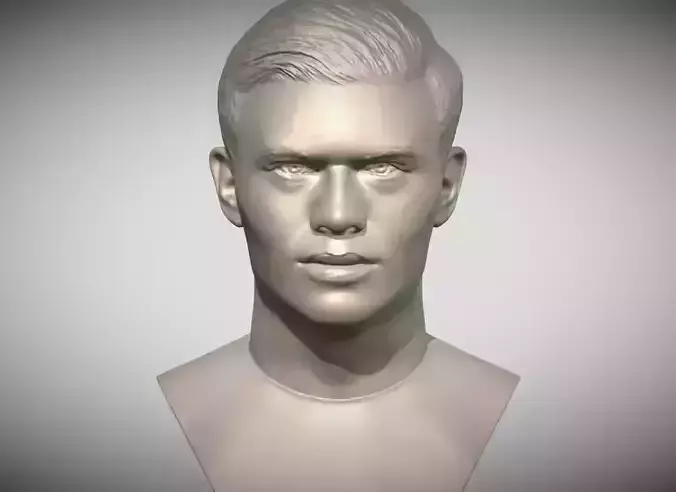 Erling Haaland bust 3D print model