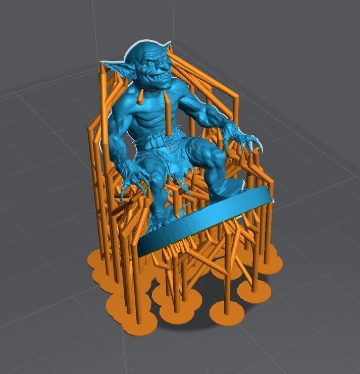 Goblin Warriors 3 Miniatures STL Presupported Chitubox 3D print model_10