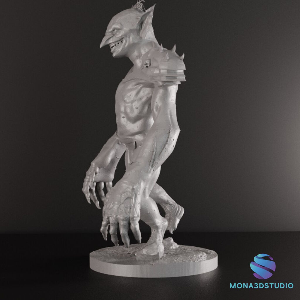Goblin Warriors 3 Miniatures STL Presupported Chitubox 3D print model_5
