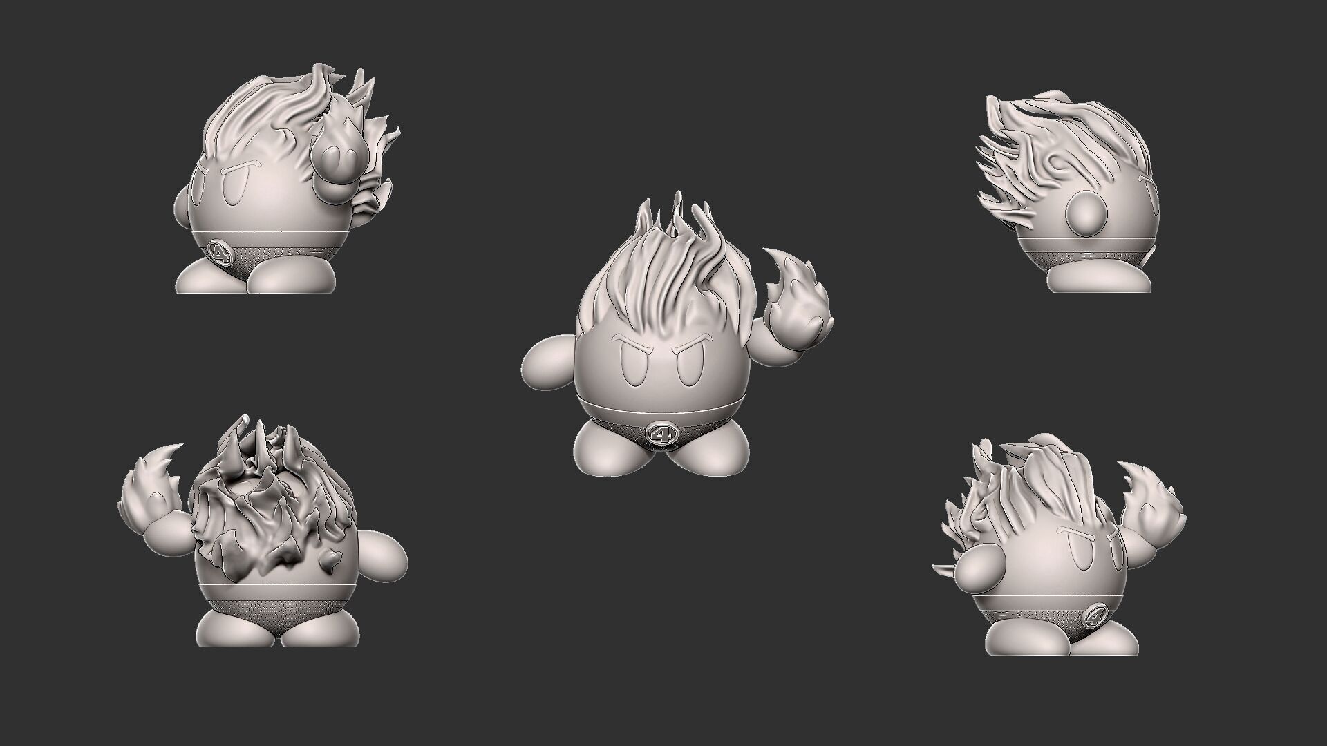 kirby Fantastic four 3D print model_3