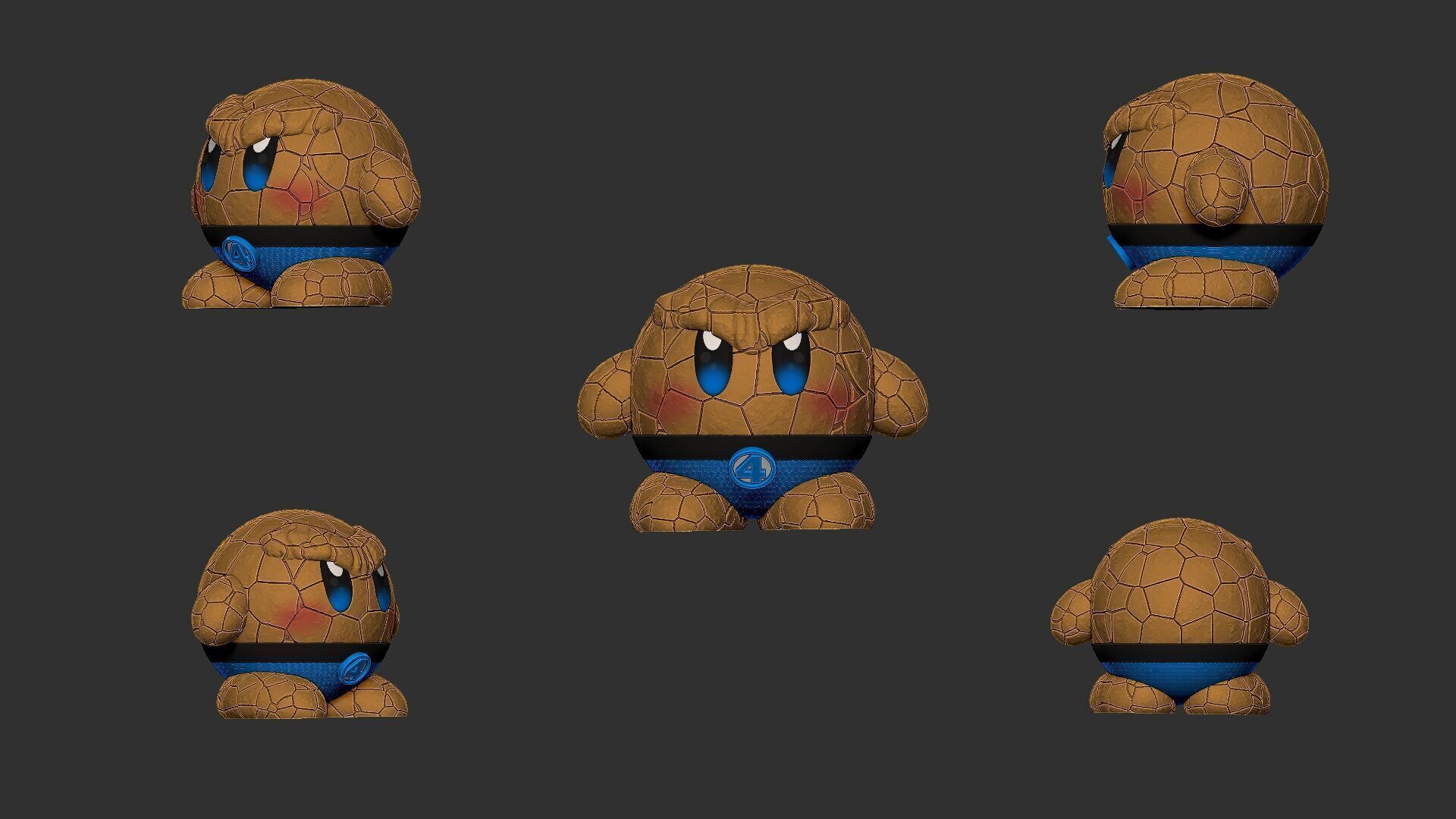 kirby Fantastic four 3D print model_6