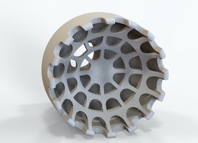 Slug Strainer For Aquarium 3mm 3D print model_28