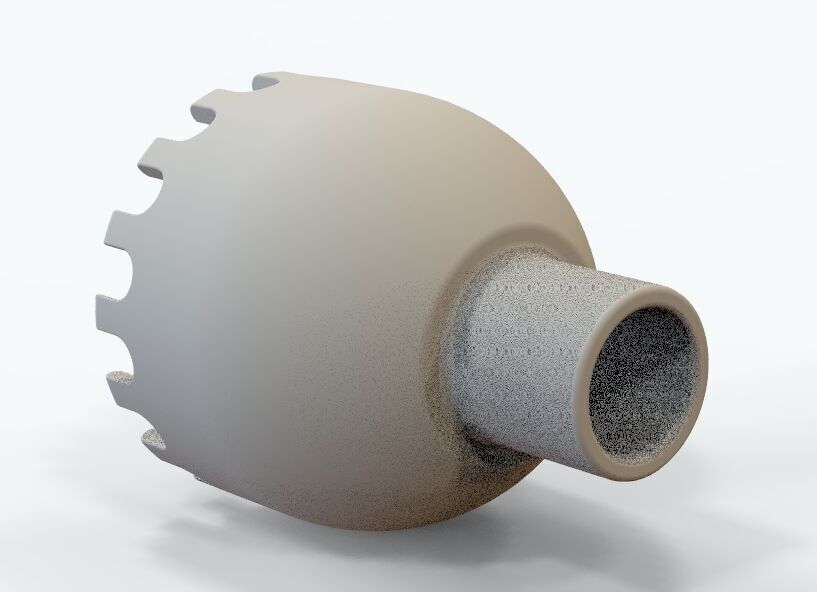 Slug Strainer For Aquarium 3mm 3D print model_2