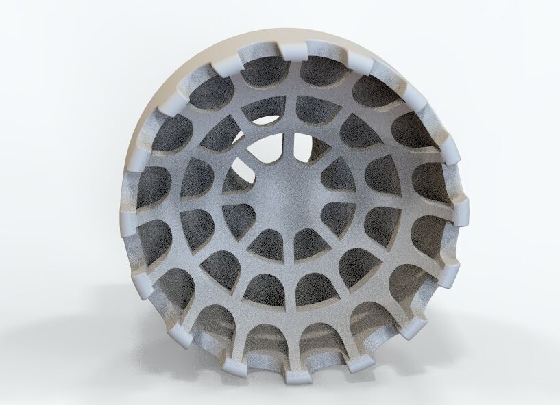 Slug Strainer For Aquarium 3mm 3D print model_40