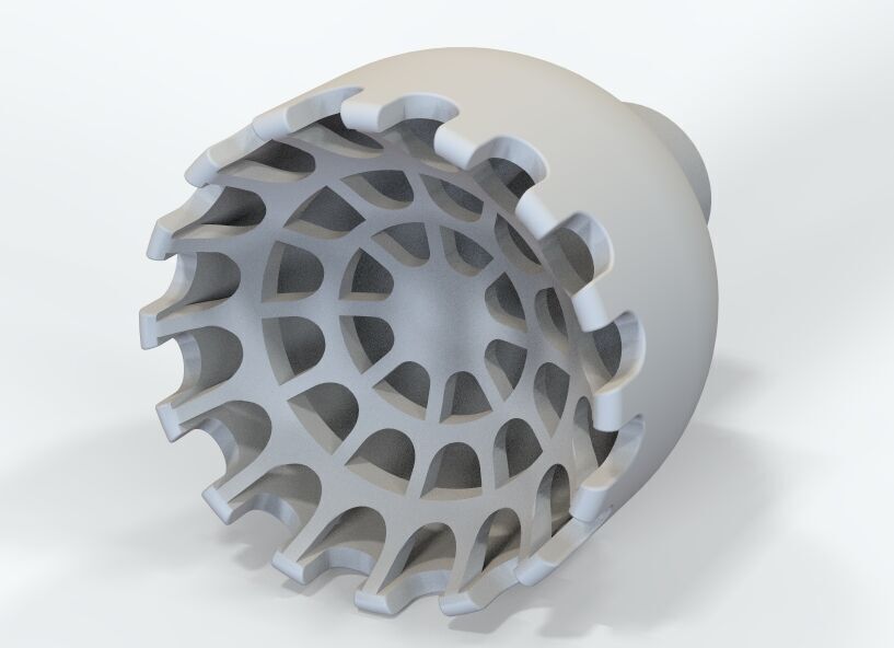 Slug Strainer For Aquarium 3mm 3D print model_39