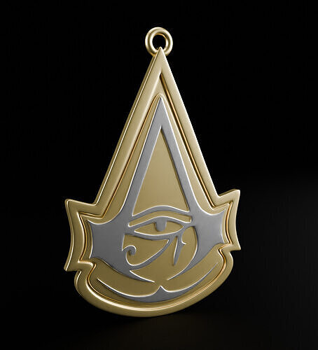 Assassins creed origins pendant 3D model for 3D printing 3D print model