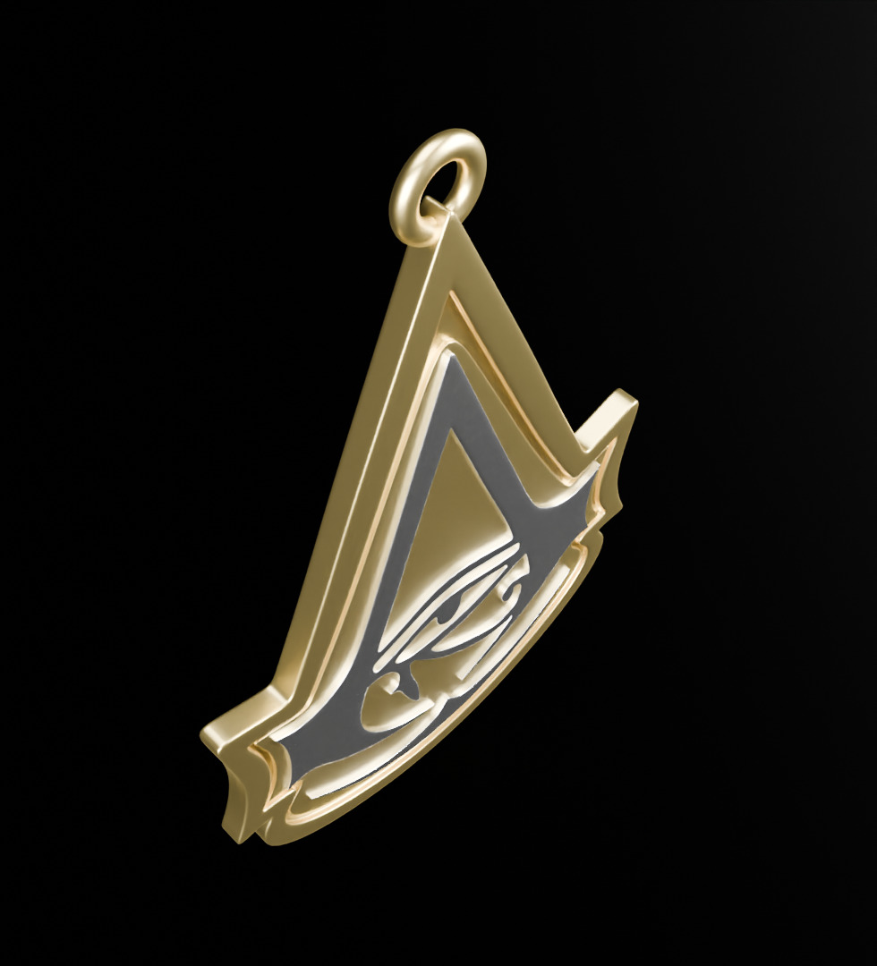Assassins creed origins pendant 3D model for 3D printing 3D print model_9