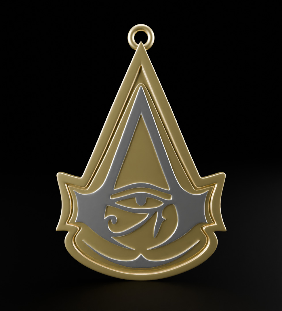 Assassins creed origins pendant 3D model for 3D printing 3D print model_1