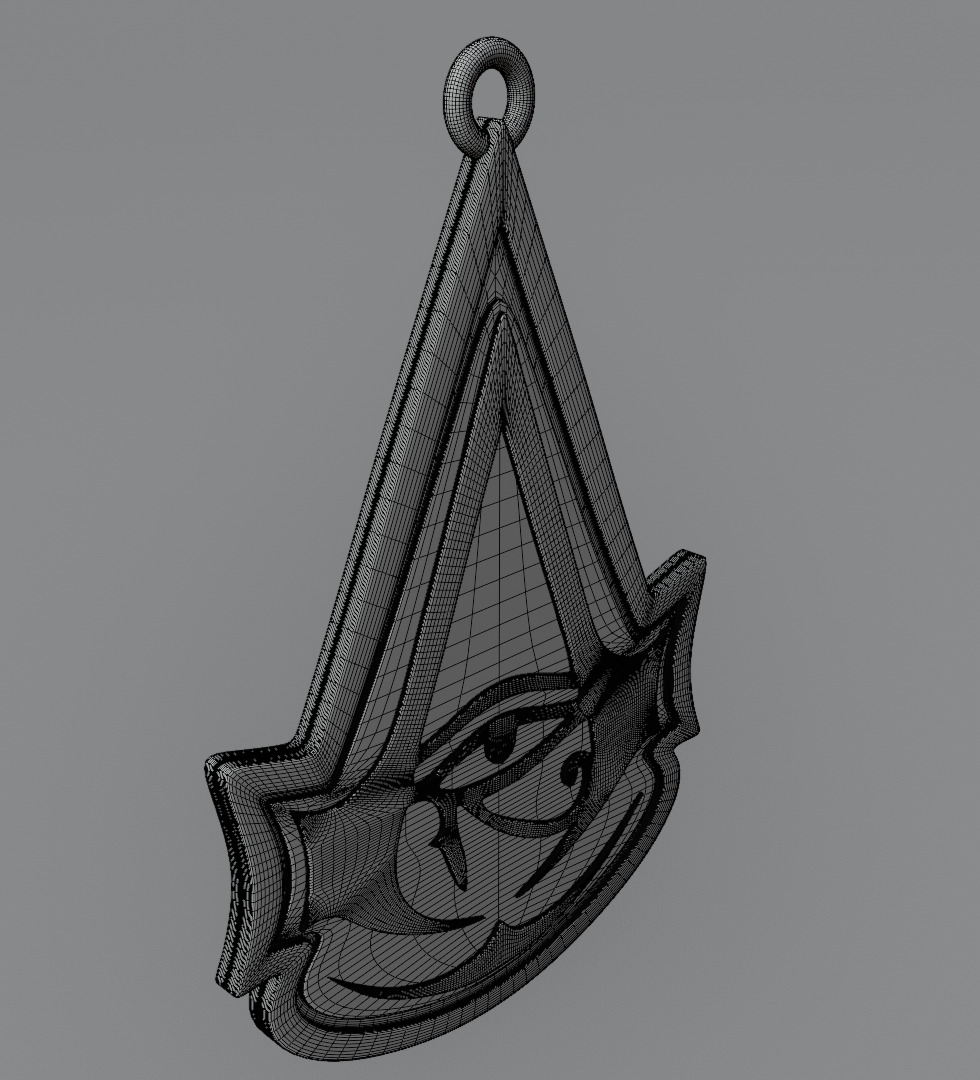 Assassins creed origins pendant 3D model for 3D printing 3D print model_10