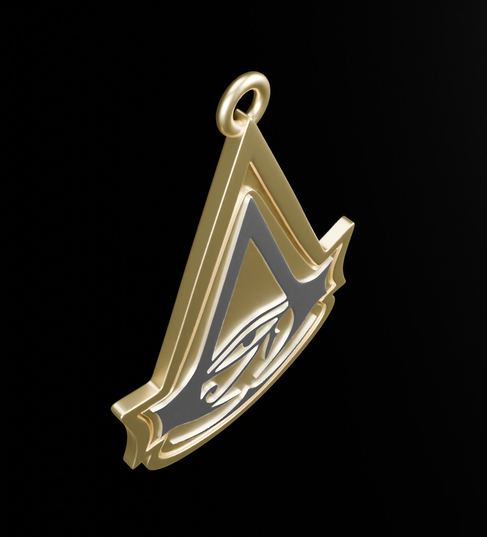 Assassins creed origins pendant 3D model for 3D printing 3D print model_7