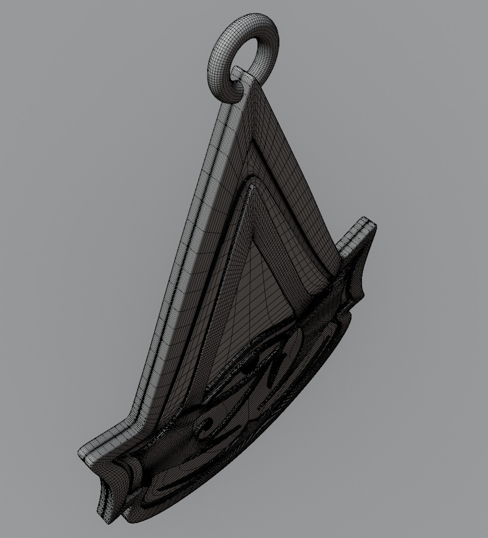 Assassins creed origins pendant 3D model for 3D printing 3D print model_19