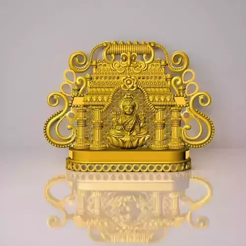 Traditional Lakshmi Temple Pendant