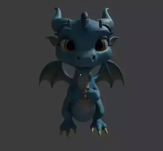 Blue Baby Dragon