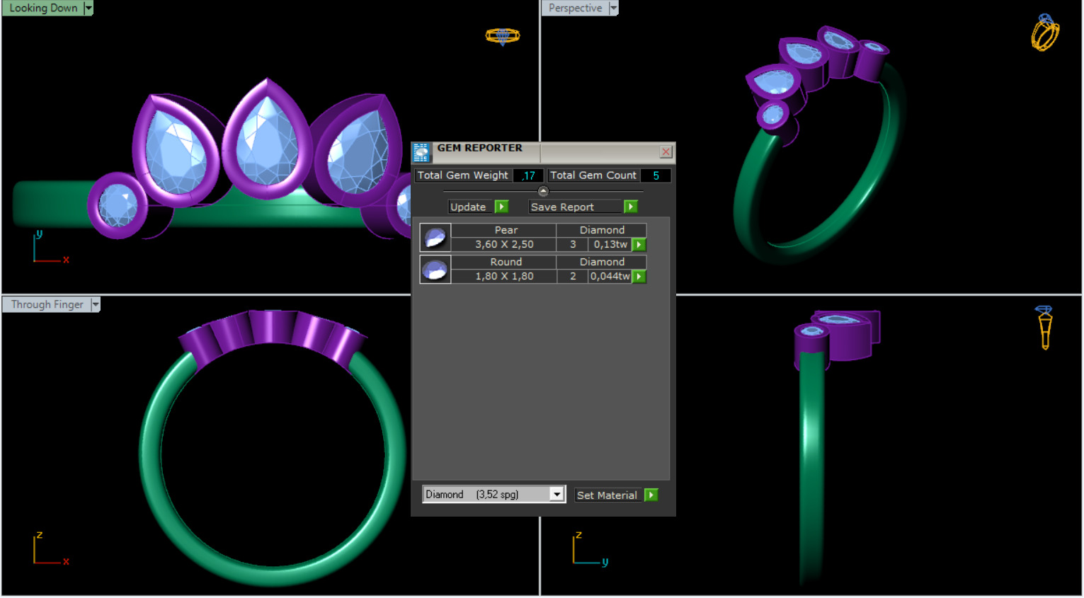 Pear Shaped Bands 3D print model_2