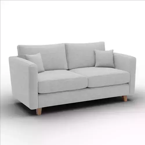 Lori Two Seater Sofa Soft Fabric Modern Living Room Furniture 3D model