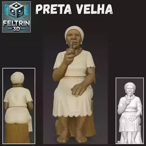 Orixa Preta Velha - Entidade Umbanda 3D print model
