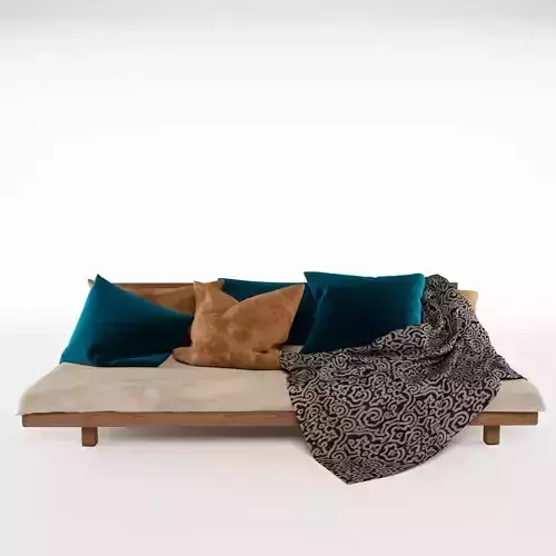 wooden sofa