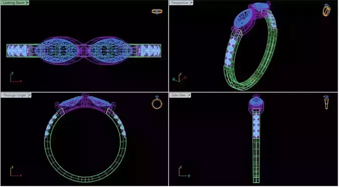 Marquise Diamond Band
