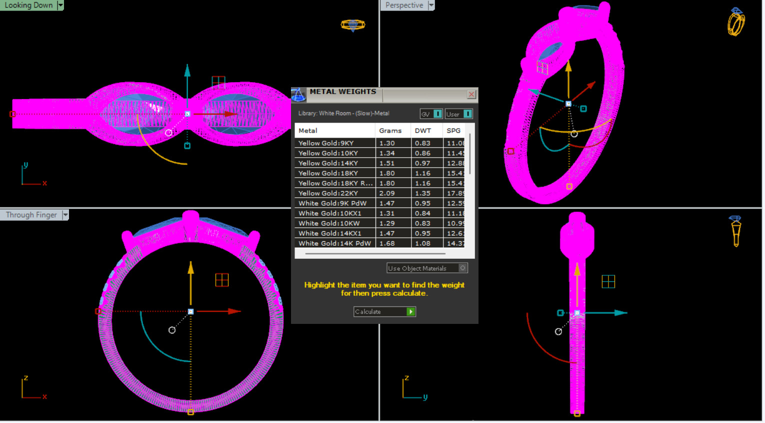 Marquise Diamond Band 3D print model_3