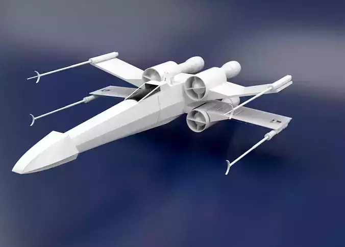 T65B XWING STARFIGHTER  R2D2 3D print model