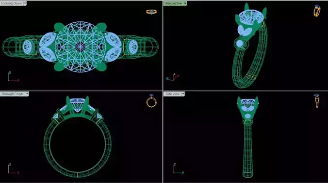 Round Cut Engagement Ring 