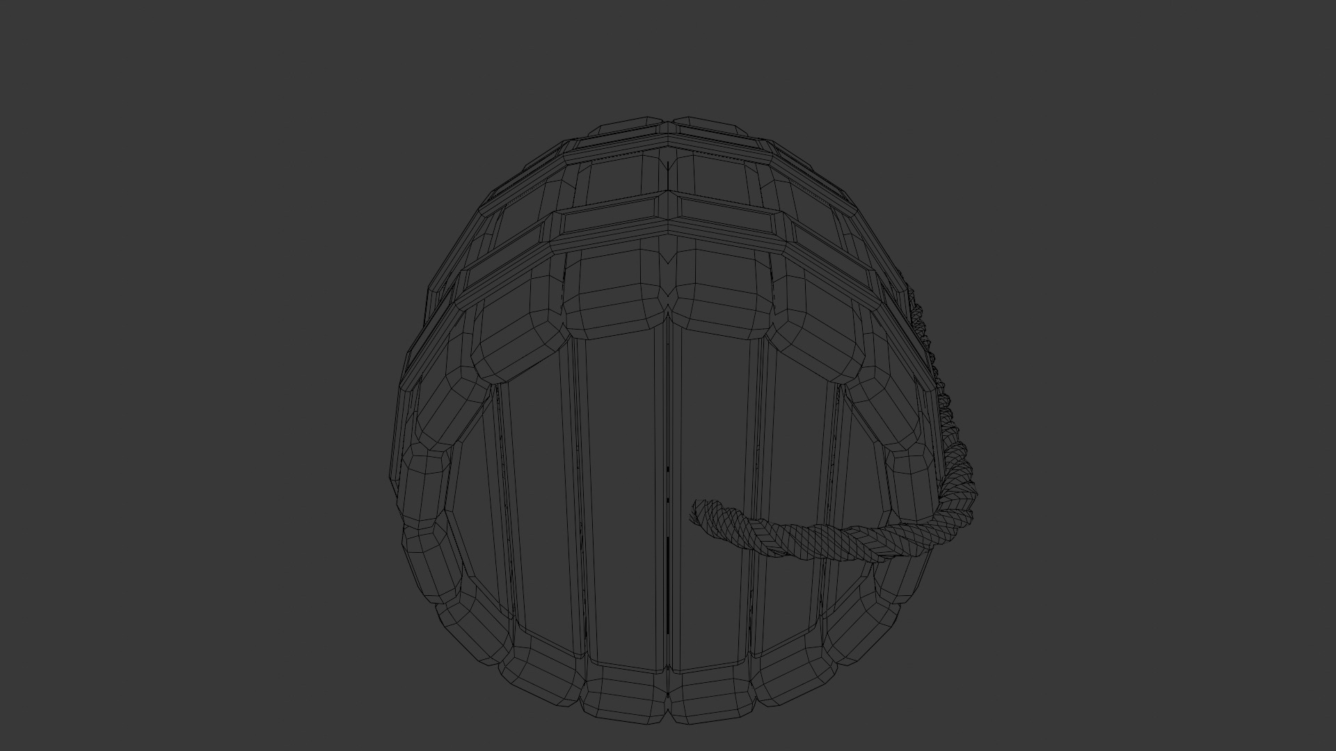 Stylized Low Poly Barrel - Game Ready Prop Low-poly 3D model_10