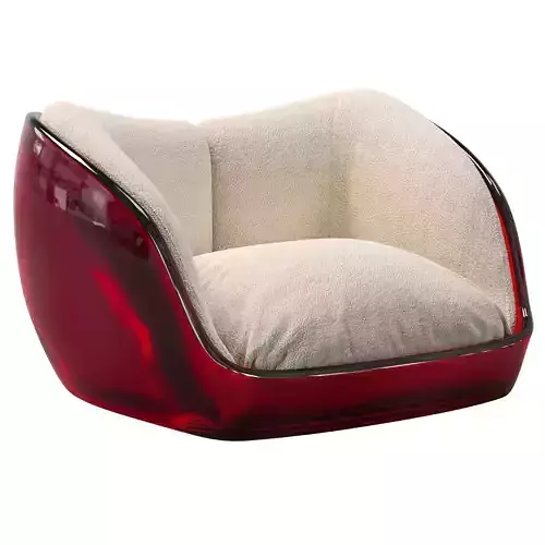 Capsule Acrylic Armchair 3D model