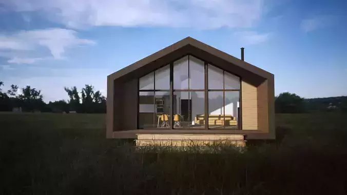 Modern House Visualization-Twinmotion-High Quality 3D Scene 3D model