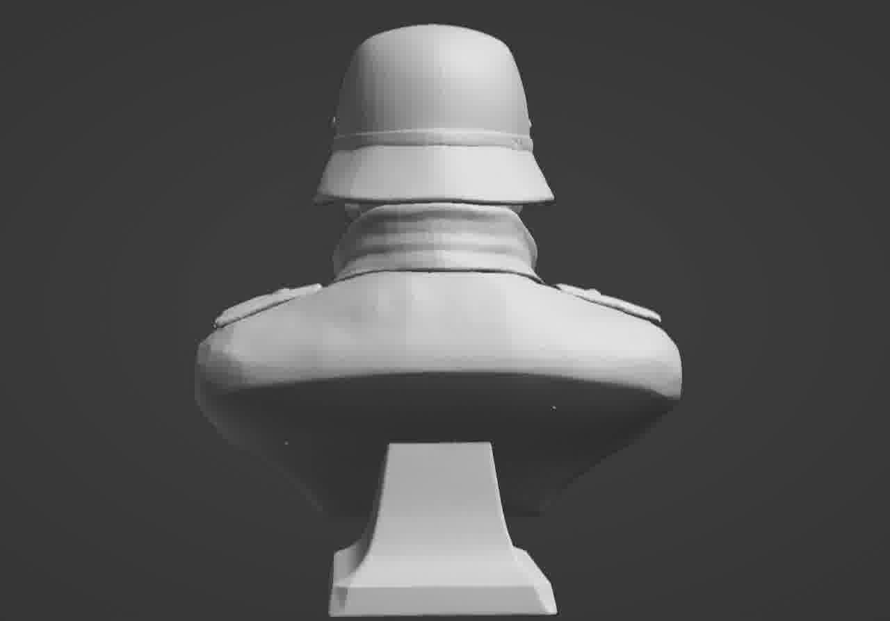 Valour Korps Gas Mask Soldier Bust 3D print model_26