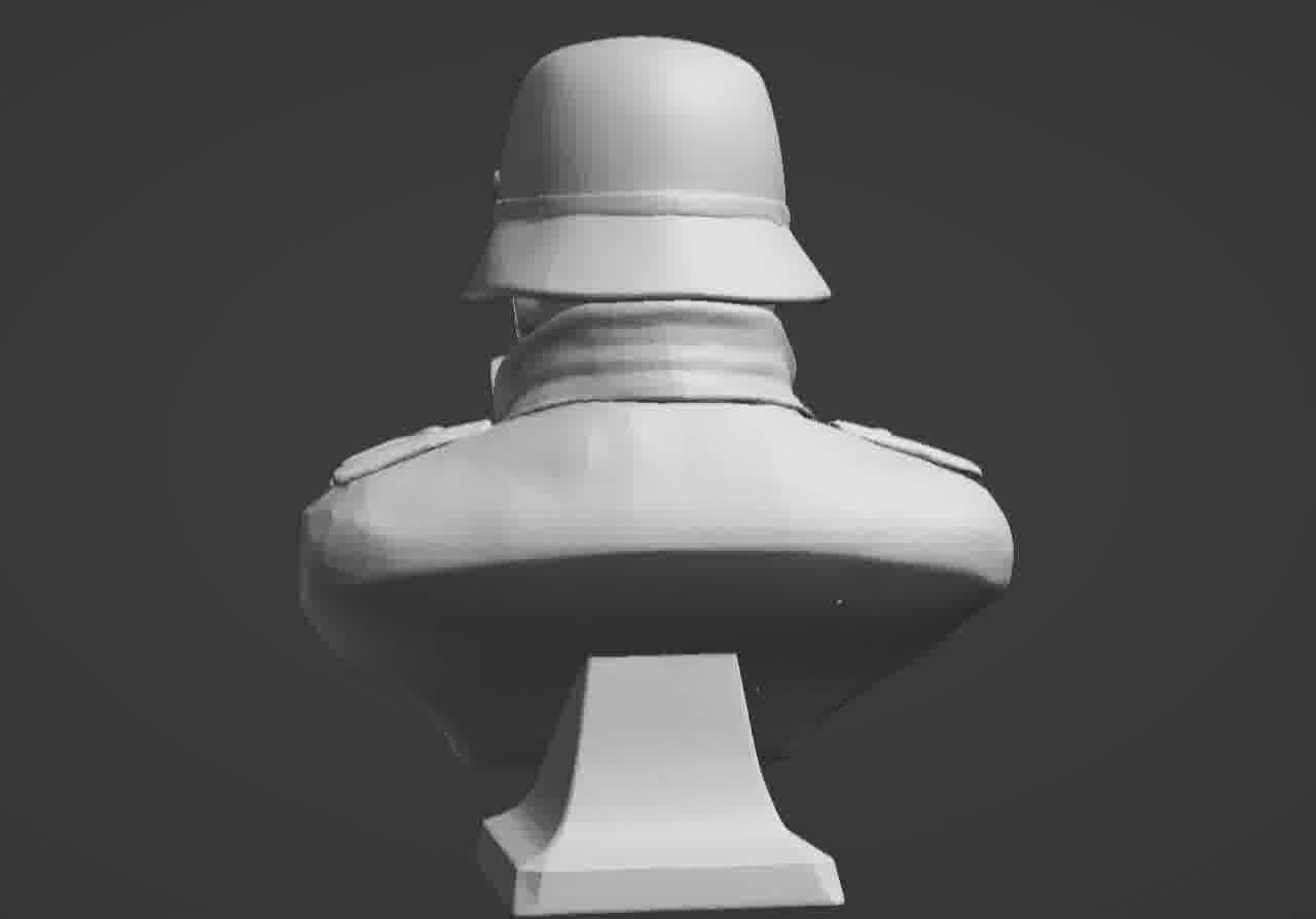 Valour Korps Gas Mask Soldier Bust 3D print model_27