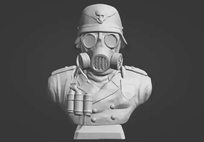 Valour Korps Gas Mask Soldier Bust 