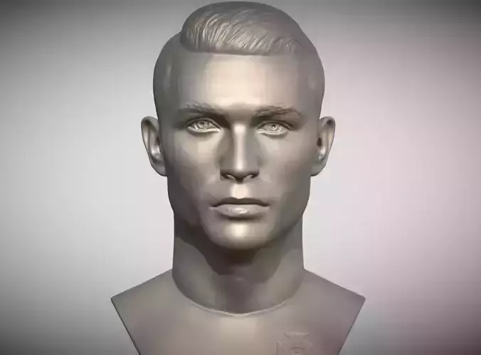 Cristiano Ronaldo bust  3D print model