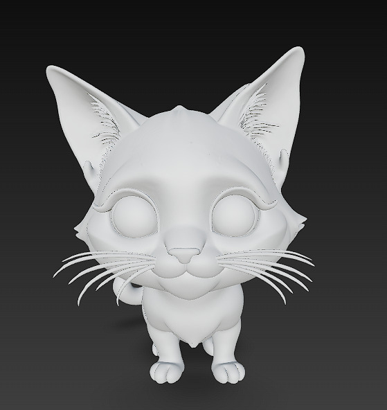 Cat Realistic 3D Model Basic - Low Poly Realistic Low-poly 3D model_8
