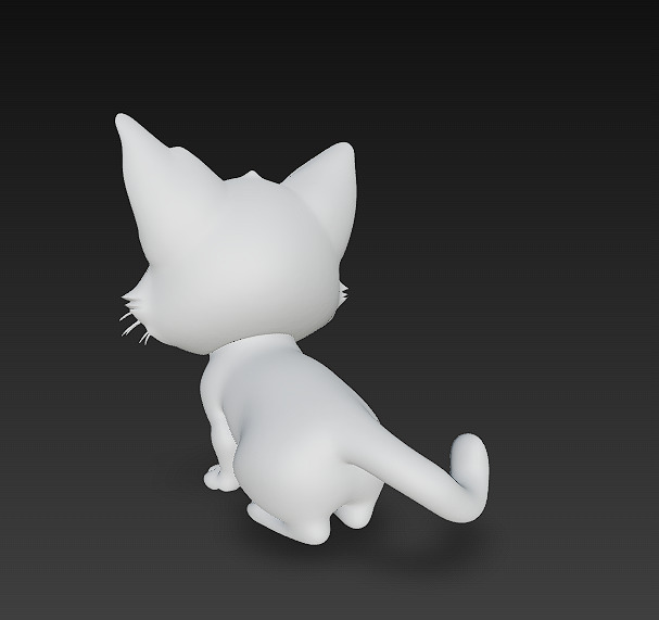Cat Realistic 3D Model Basic - Low Poly Realistic Low-poly 3D model_11