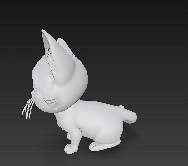 Cat Realistic 3D Model Basic - Low Poly Realistic Low-poly 3D model_10