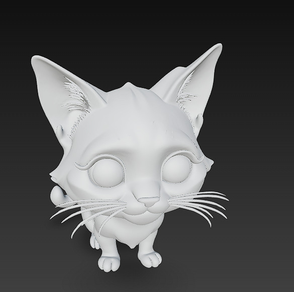 Cat Realistic 3D Model Basic - Low Poly Realistic Low-poly 3D model_14