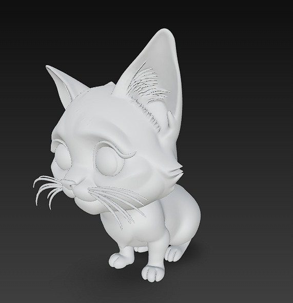 Cat Realistic 3D Model Basic - Low Poly Realistic Low-poly 3D model_9