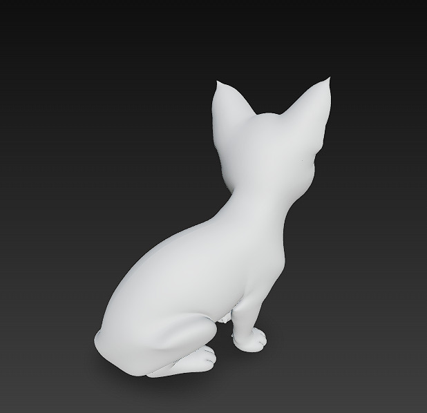 Cat Realistic 3D Model Basic - Low Poly Realistic Low-poly 3D model_10